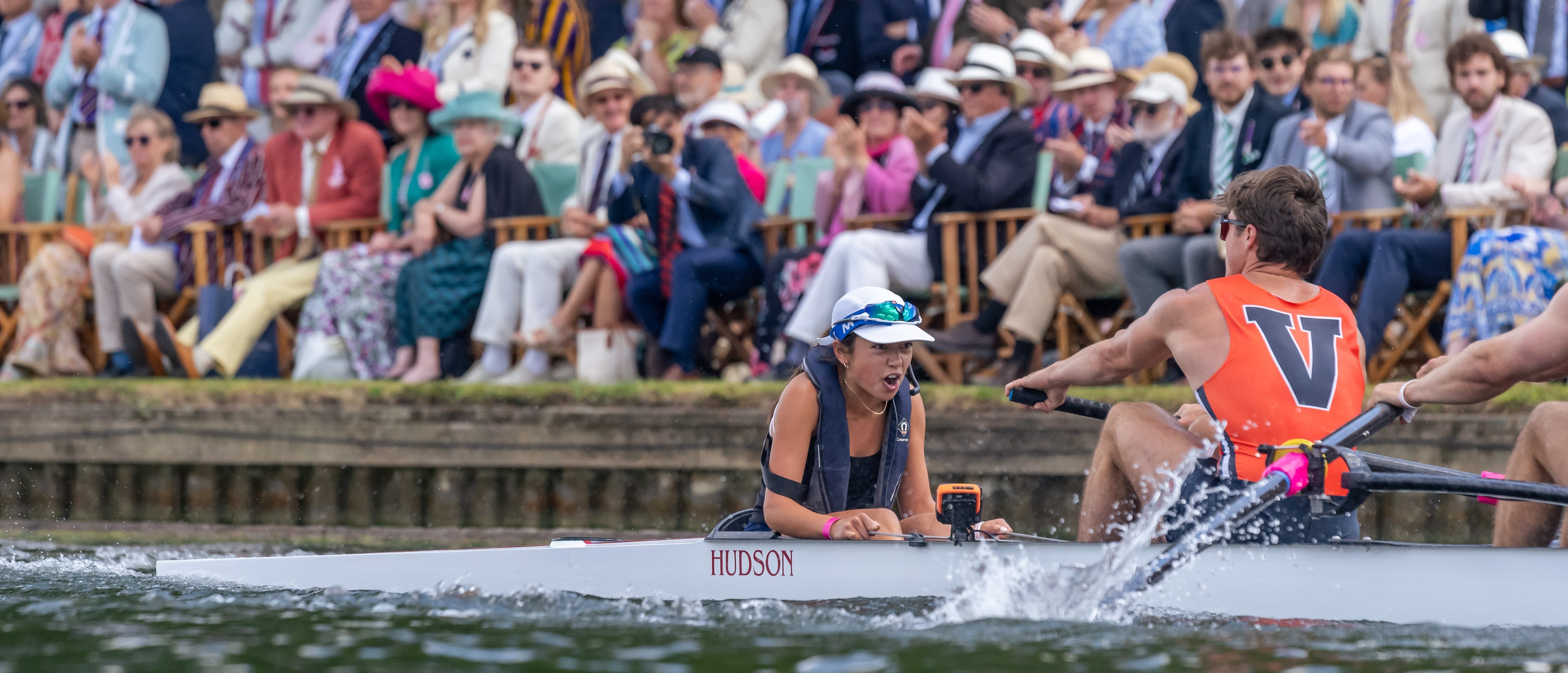SHARK boat on the course racing at Henley Royal Regatta